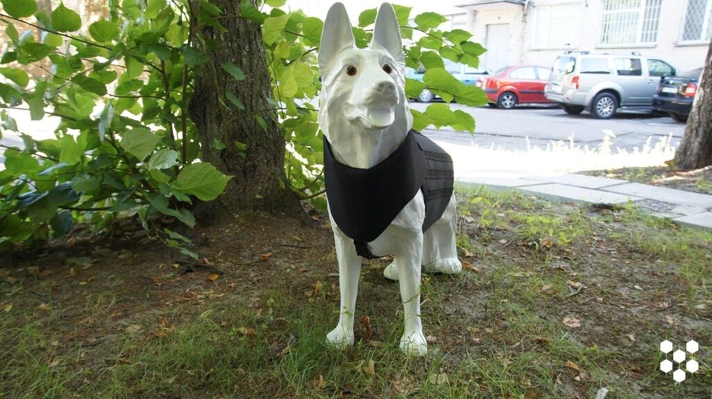 Украинские конструкторы создали бронежилет для собак: фотофакт