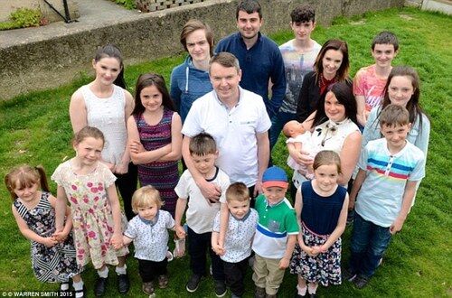 Самая большая семья Великобритании отпраздновала рождение 19-го ребенка