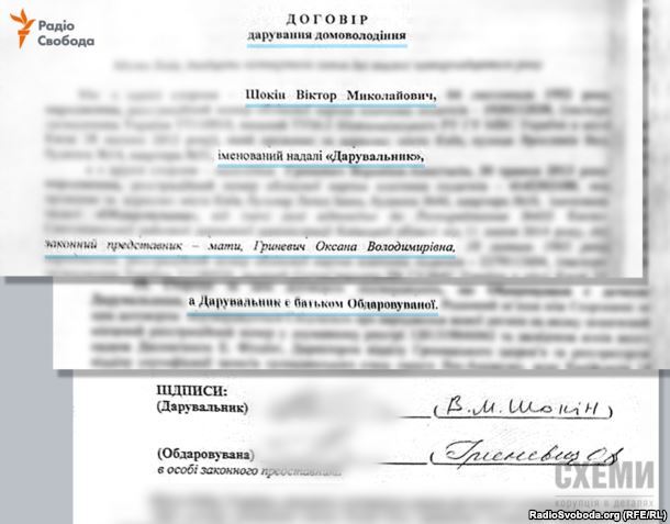 Цивільна дружина Шокіна придбала маєток в Празі, а його трирічна дочка володіє маєтком під Києвом - розслідування