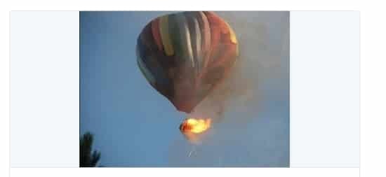 У США впала повітряна куля з 16 пасажирами