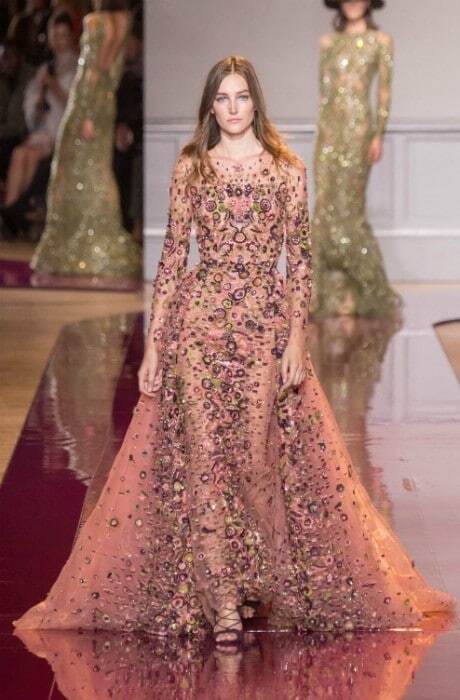 Прозрачные платья с вышивкой: как прошел показ новой коллекции от Zuhair Murad Couture