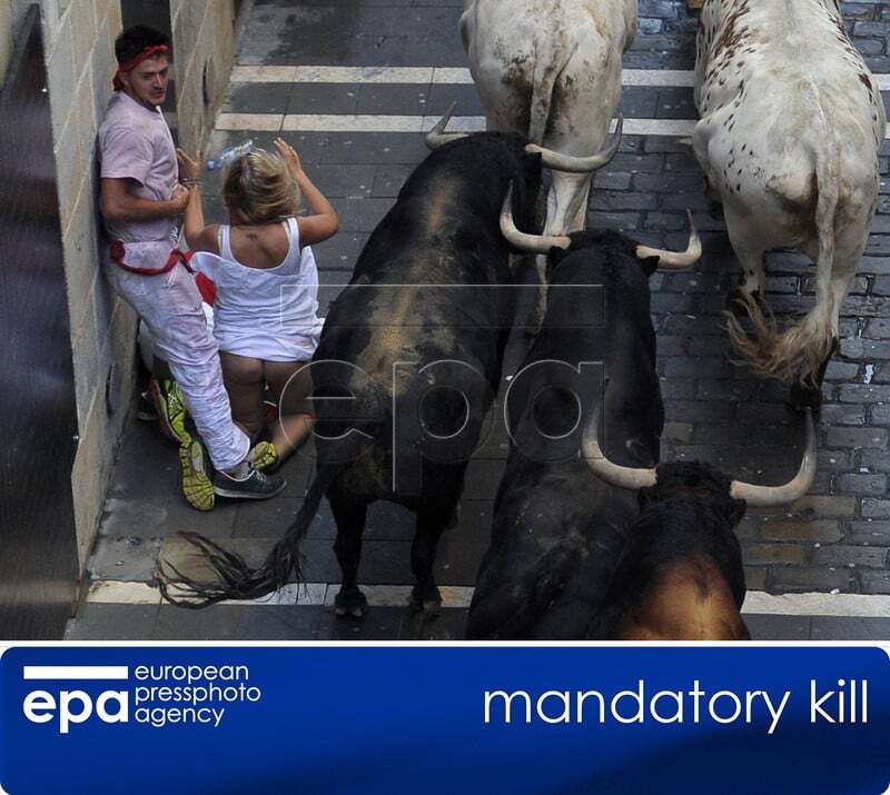 В Іспанії бики під час забігу затоптали чотирьох людей