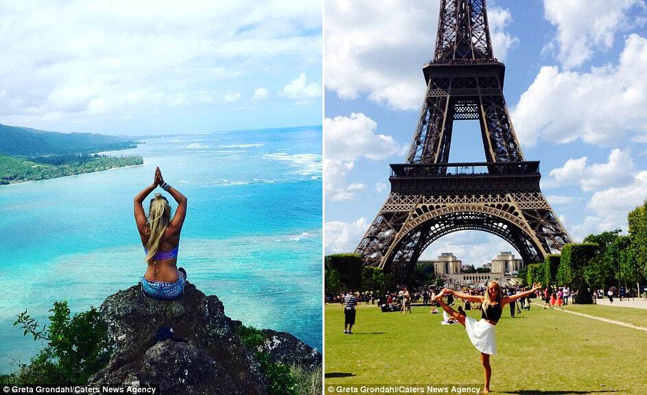 Стиль жизни: фото красавицы-инструктора по йоге, путешествующей по миру