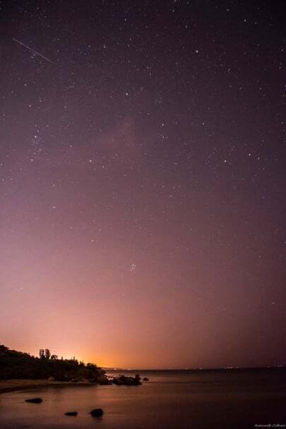 Появились красочные фото звездопада Персеид под Одессой