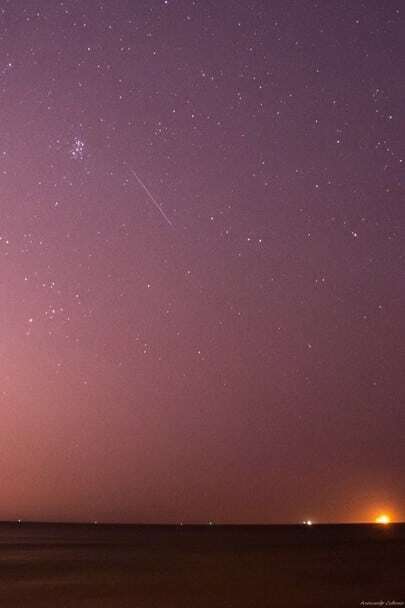 Появились красочные фото звездопада Персеид под Одессой