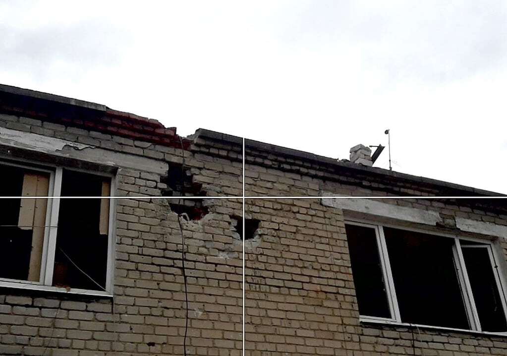 Военные показали последствия обстрела террористами Марьинки