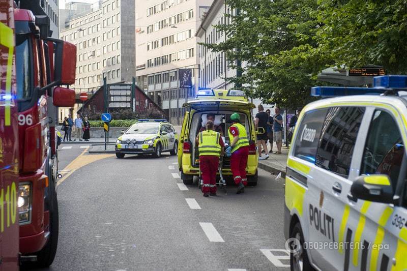 В Осло стеля залу впала на натовп людей