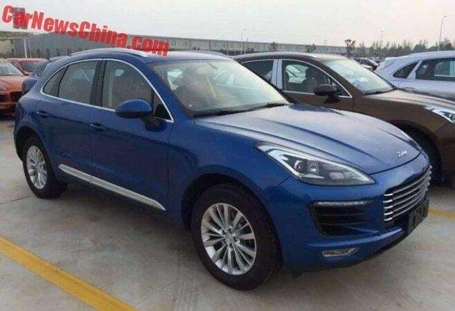 Клон Porsche Macan: в сети появились новые снимки китайского кроссовера Zotye SR8