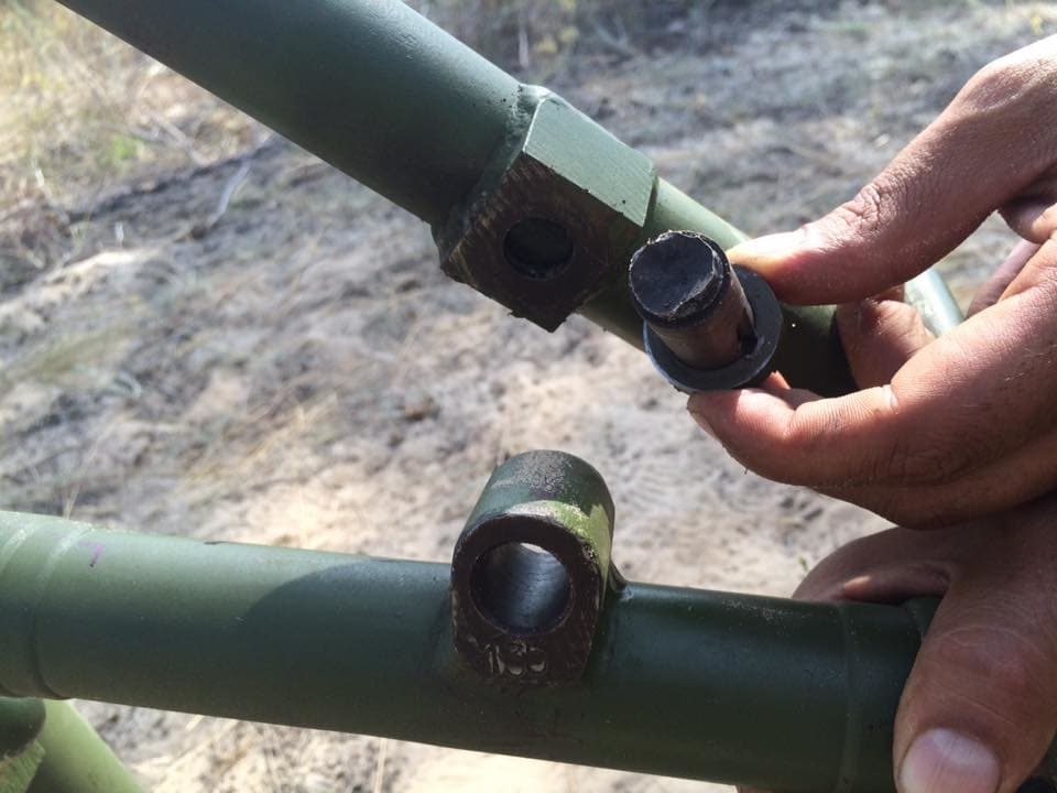 Два развалились, один начал клинить: бойцы АТО испытали украинский миномет "Молот". Опубликованы фото