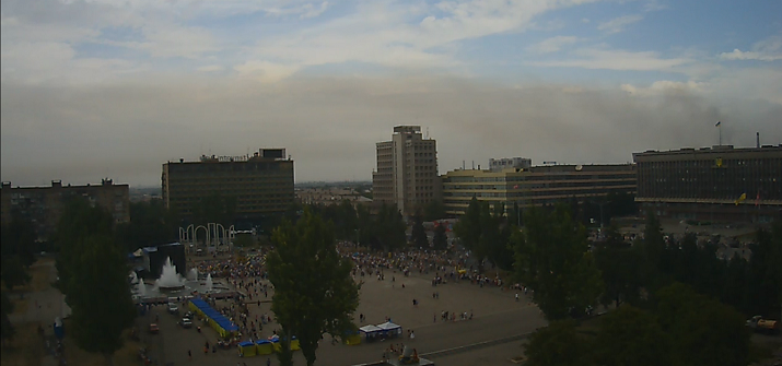 В День независимости в Запорожье накрыл смог выбросов с заводов (ФОТО)