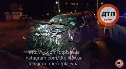 ДТП с авто полиции в Киеве: появилось видео с места аварии