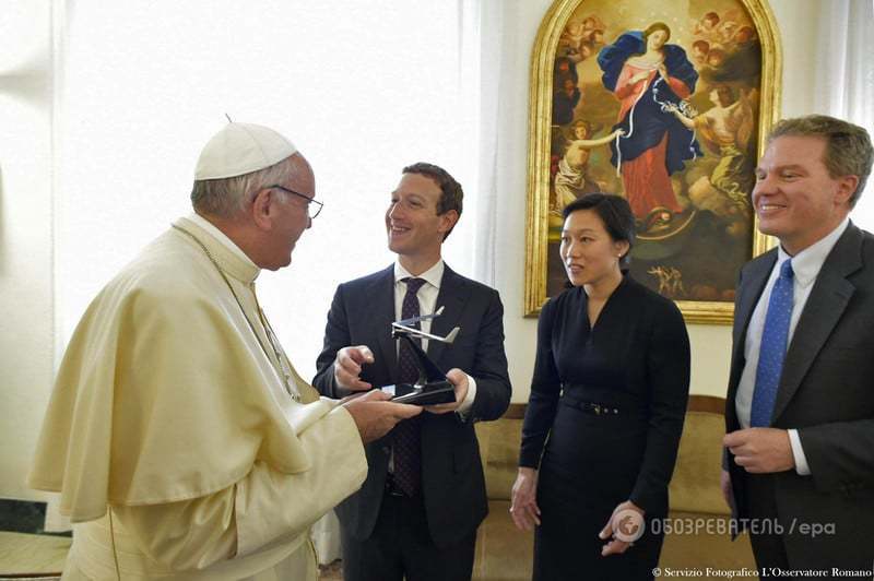 Папа Франциск встретился с Цукербергом