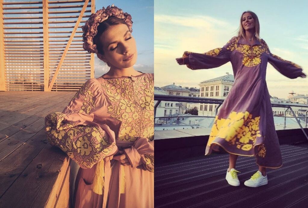 Модная битва: дочь Ольги Сумской и Ксения Собчак покрасовались в одинаковых платьях