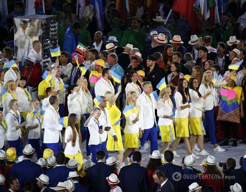 Олимпиада-2016. Появилось видео, как Украина вышла на церемонию открытия