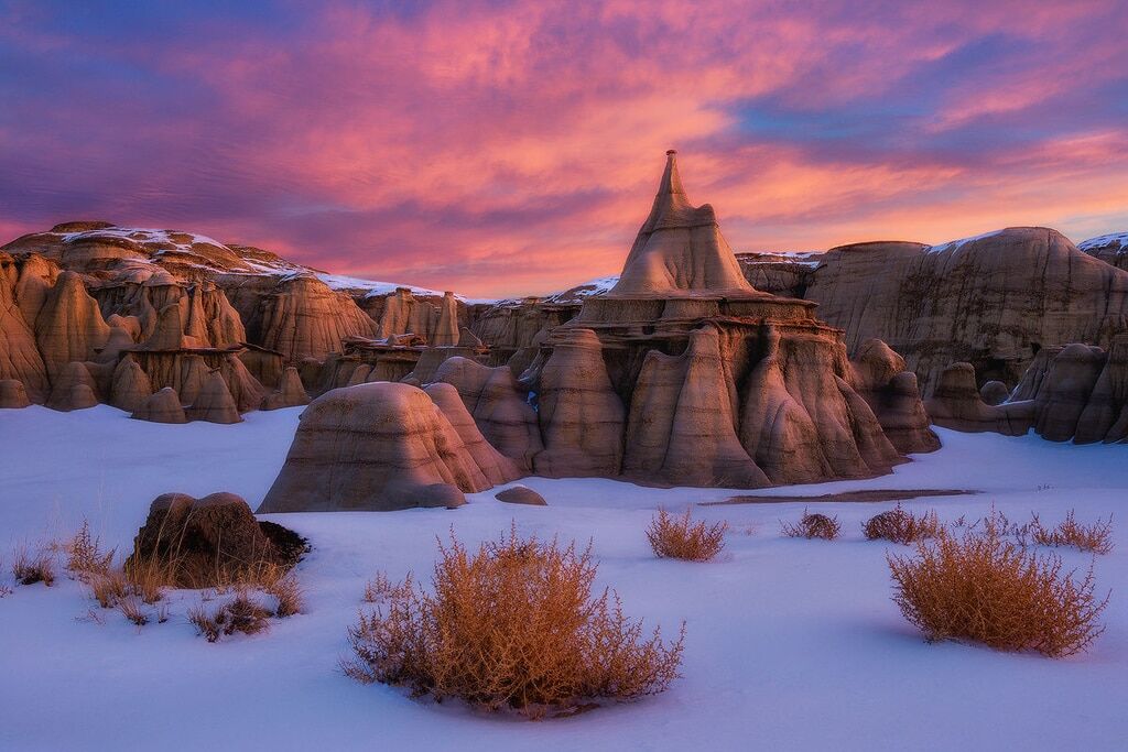 Инопланетные пейзажи пустоши Бисти: удивительное место в США