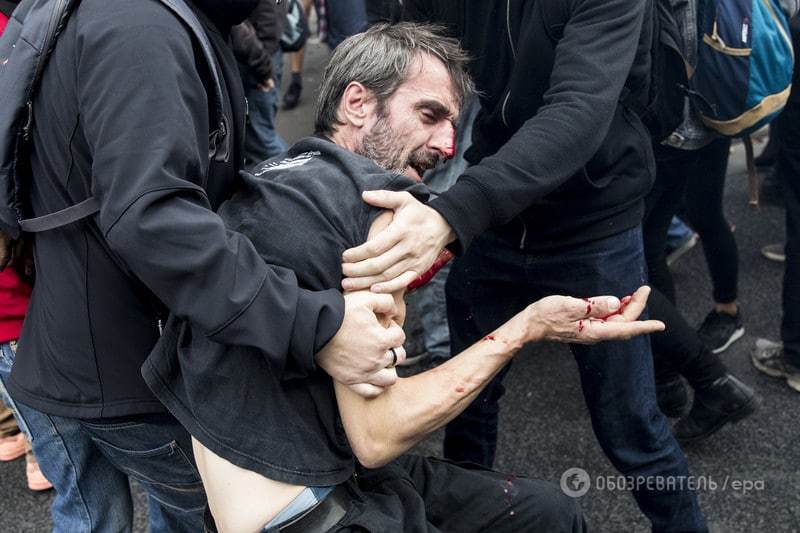 У Парижі масові протести завершилися сутичками з поліцією