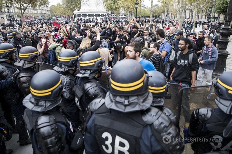 У Парижі масові протести завершилися сутичками з поліцією