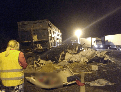 На Полтавщине столкнулись три грузовика: есть погибшие