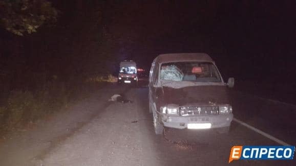 Под Киевом автомобиль сбил насмерть пешехода