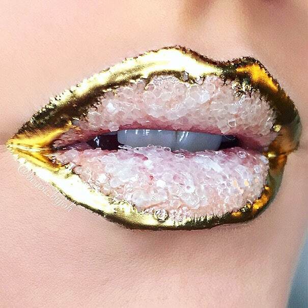 Поцілунок Господині мідної гори: губи із кристалами зробили революцію у макіяжі