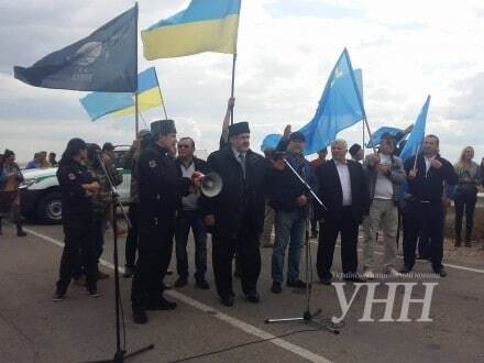 Деоккупація - справа часу: Чубаров виступив на мітингу біля адмінкордону з Кримом