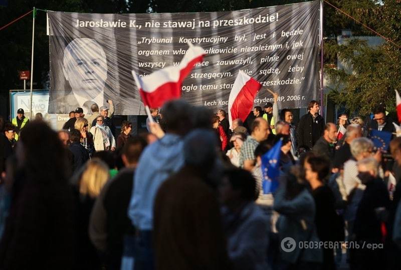 У Польщі тисячі людей вийшли на антиурядовий мітинг