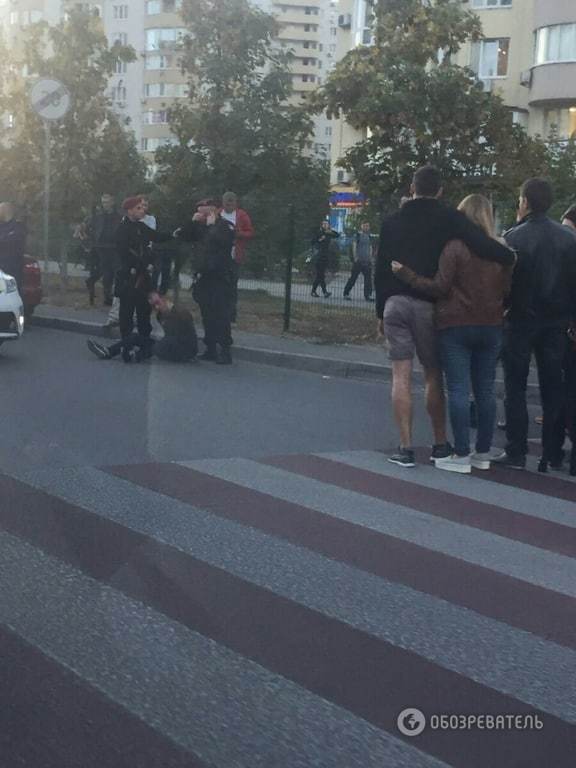 В Киеве вооруженный грузин напал на таксиста, убегая от полиции. Опубликованы фото