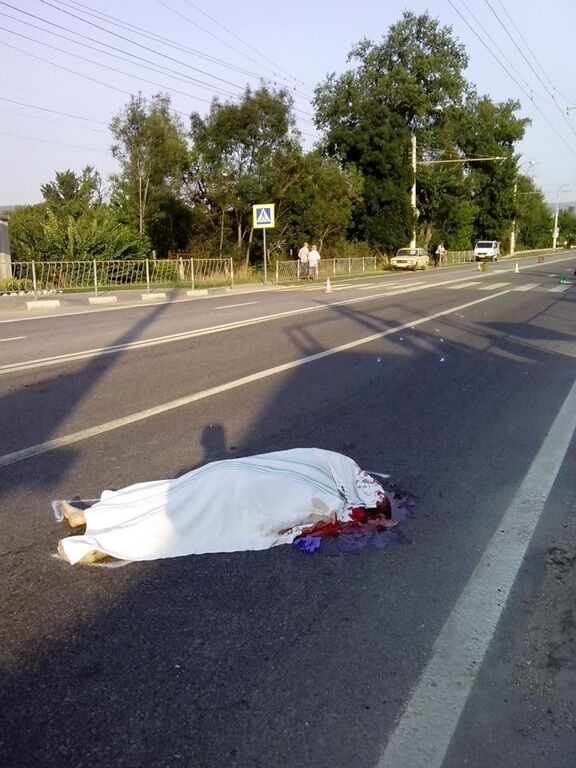В Крыму российский военный сбил насмерть местного жителя: фотофакт