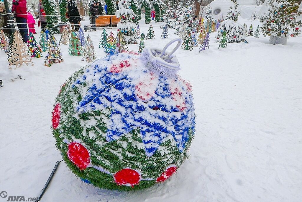В центре Киева появилась поляна с необычными елками: опубликованы фото