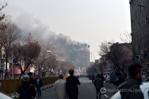 В Ірані обвалився палаючий хмарочос: 30 жертв, 38 постраждалих