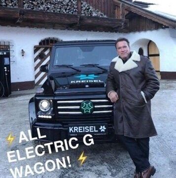 Единственный в мире: Шварценеггера удивил уникальный электрический Гелендваген