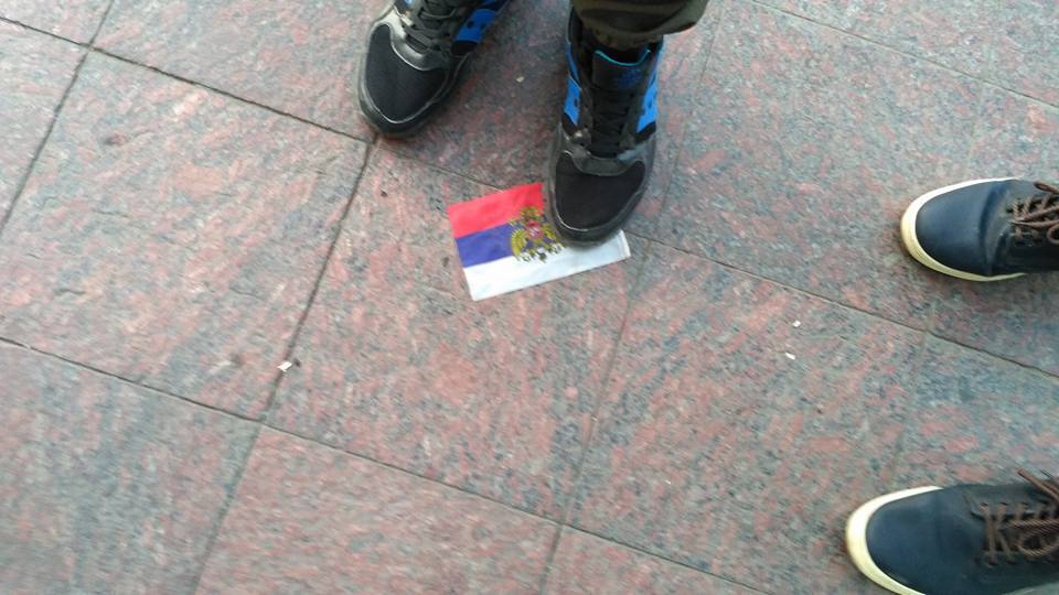 В Одесі водія з Придністров'я змусили зняти російський прапор із лобового скла авто