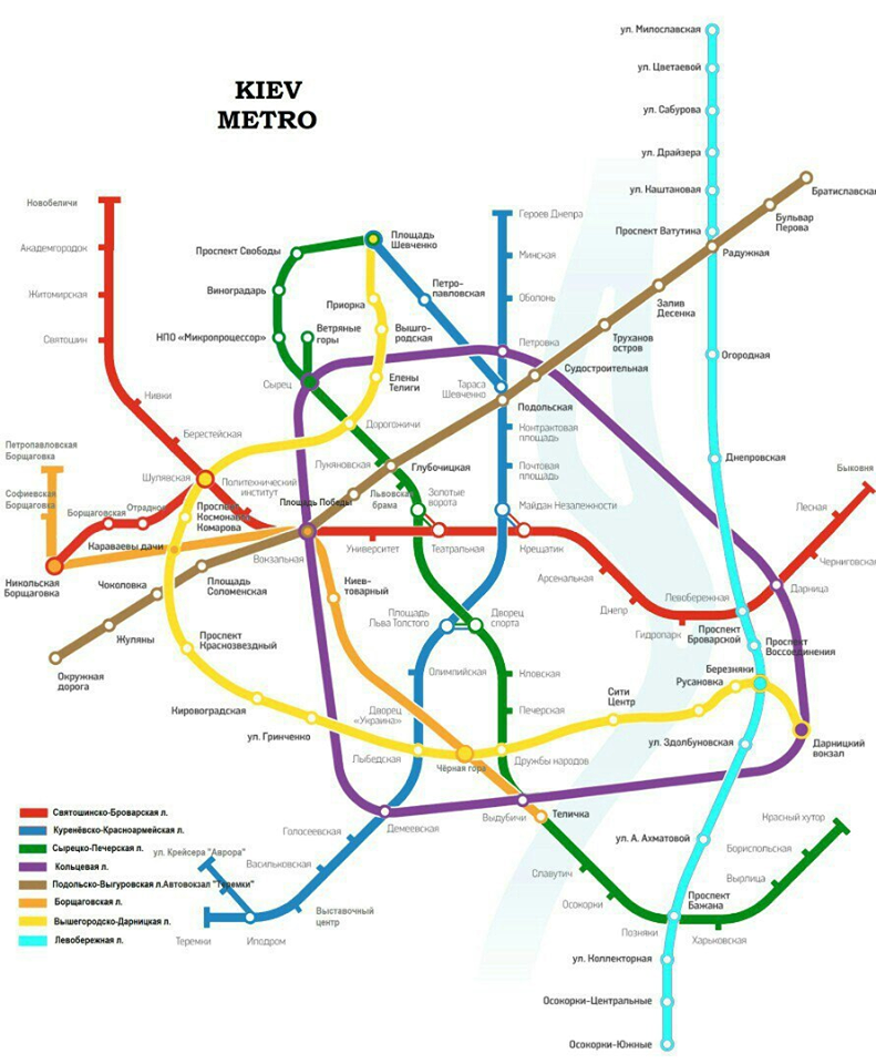 "Ідеальне метро Києва": карта викликала ажіотаж у мережі
