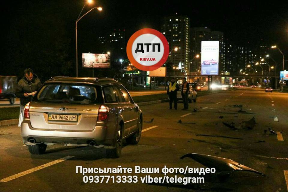 У Києві п'яний поліцейський спровокував масштабну ДТП: опубліковані фото