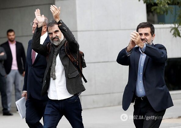 Іспанський суд заарештував двох впливових каталонських сепаратистів