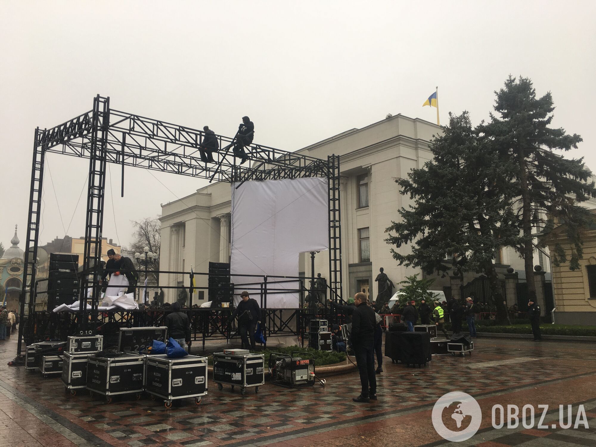 Митинг под Верховной Радой в Киеве: яркий фоторепортаж