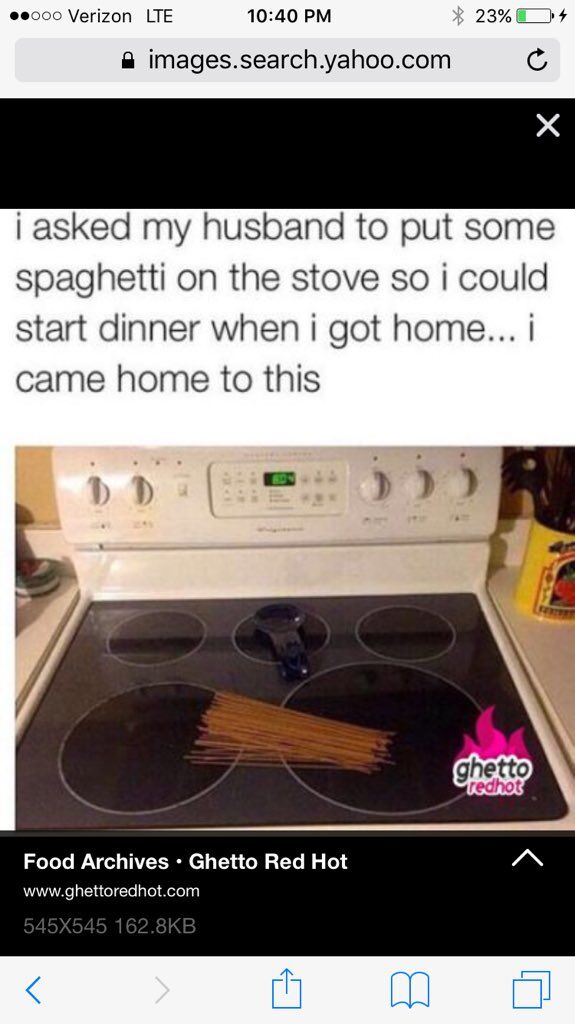 "Попросила свого чоловіка поставити спагетті на плиту, щоб я могла почати готувати вечерю, як тільки прийду додому. Коли я прийшла додому, то побачила ось це"