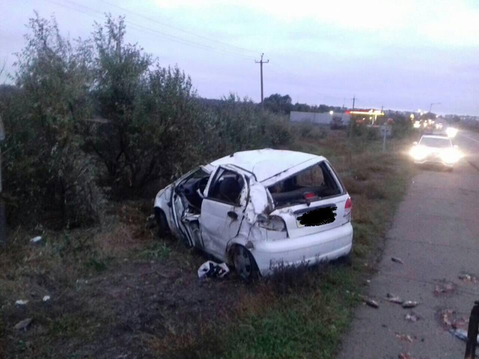 Легковушка съехала в кювет