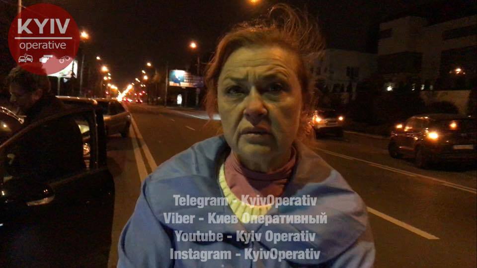 В Киеве произошло "пьяное" ДТП с сотрудницей "Интерпола": видеофакт