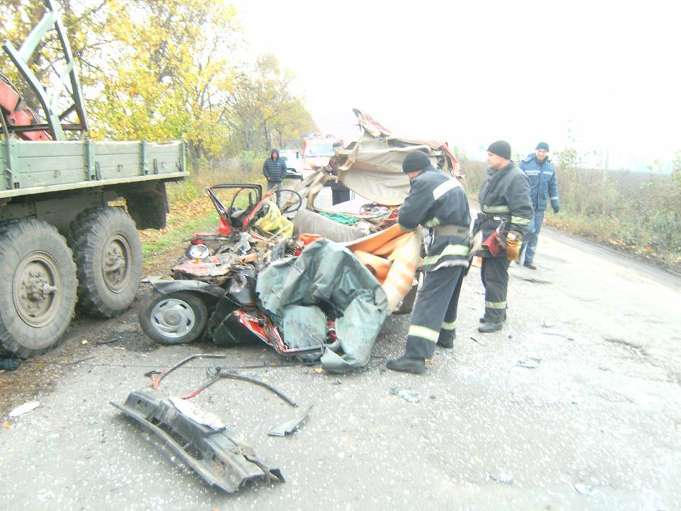 Авария произошла на дороге Жашков - Буки