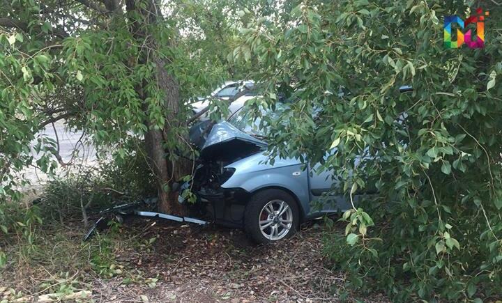 Автомобіль врізався у дерево