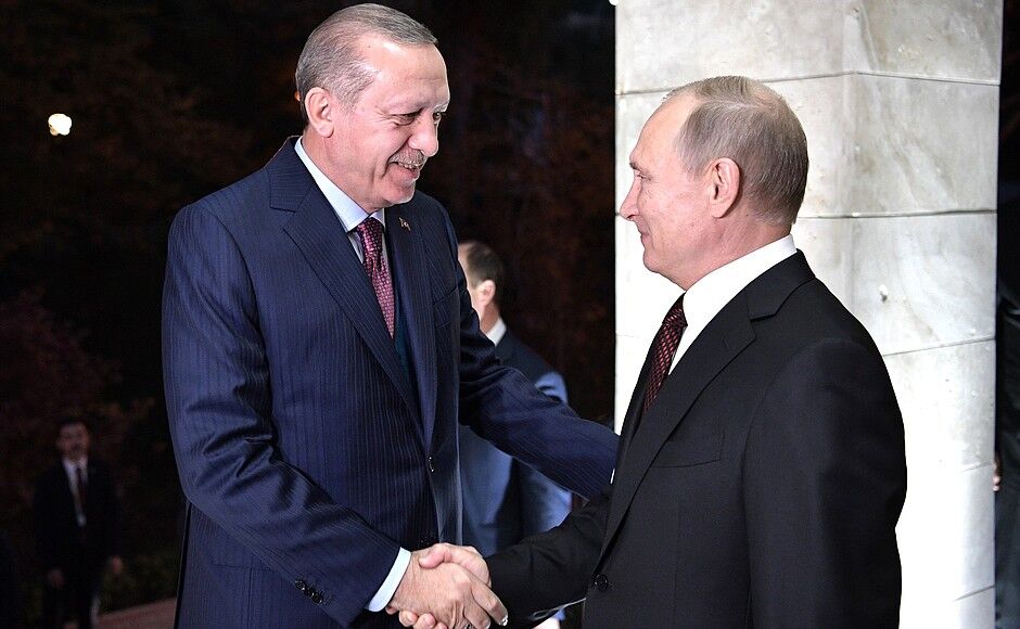 Вово, готуй спину для ножів: Путін провів зустріч з Ердоганом. З’явилися фото
