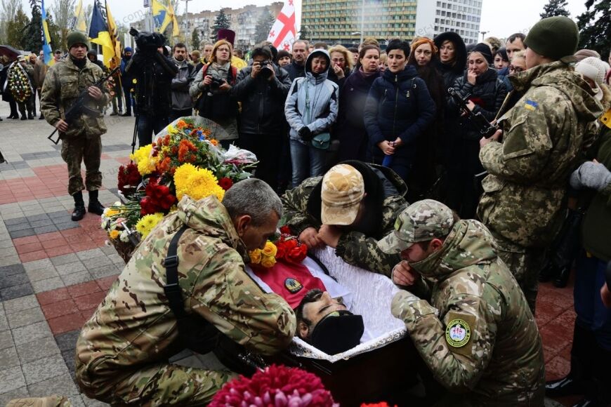 В Запорожье прошла церемония прощания с погибшим бойцом АТО