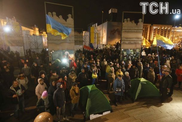 Річниця Майдану: у Києві відбулися масові бійки