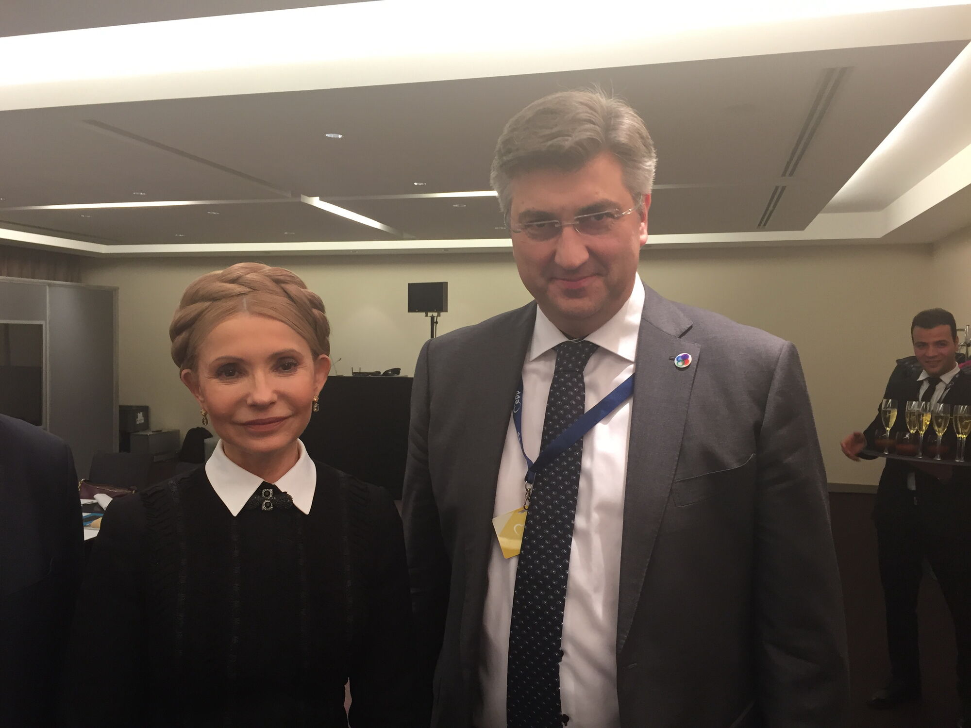 Юлия Тимошенко с премьер-министром Хорватии Андреем Пленковичем