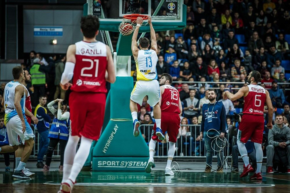 Сборная Украины по баскетболу потерпела обидное поражение во 2-м туре отбора Кубка мира-2019