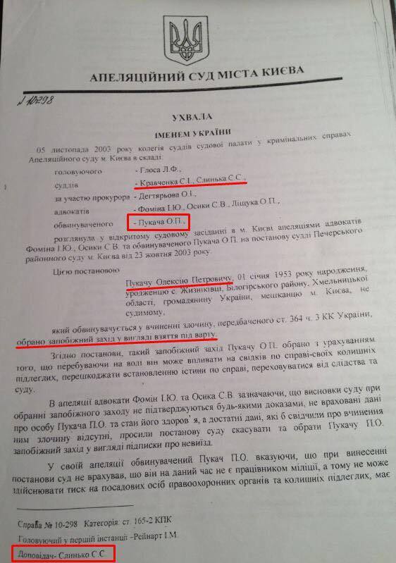 В новый Верховный суд прошли судьи, отпустившие Пукача и посадившие Луценко