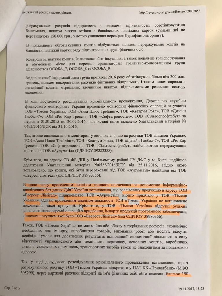 Подозреваемая в отмывании денег фирма поставляет средства связи для армии и Нацполиции - СМИ