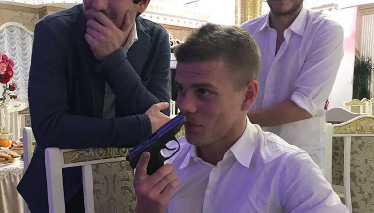 Звездный футболист сборной России устроил стрельбу на свадьбе: момент попал на видео