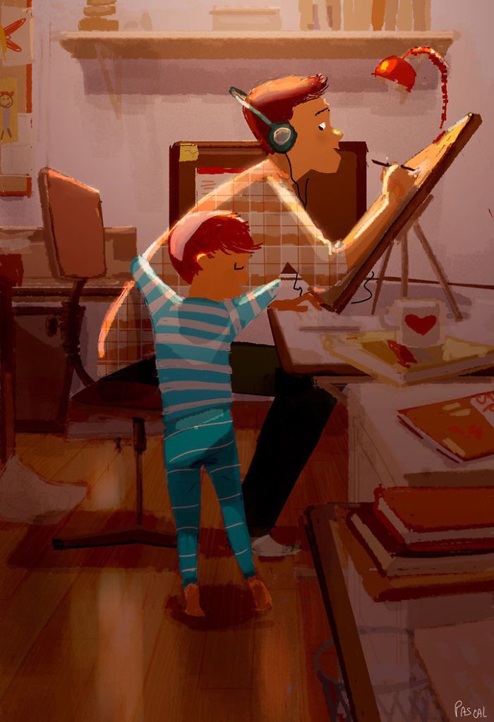 Любовь в мелочах: художник создал невероятные картины о радости семейной жизни